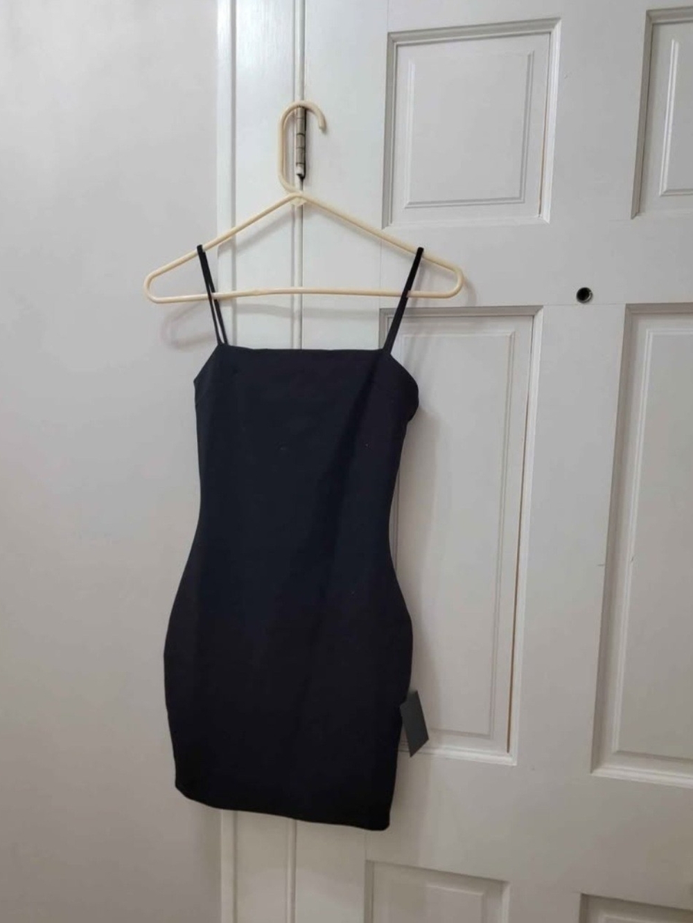 Lulu's Black Spaghetti-Strap Mini Dress